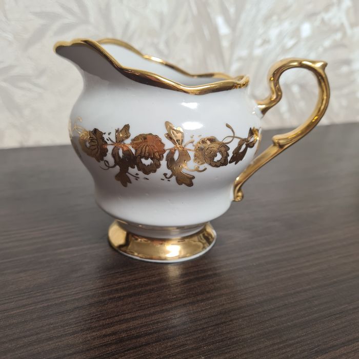 Чайный сервиз «Золотая нива» СССР — неполный, 12 предметов