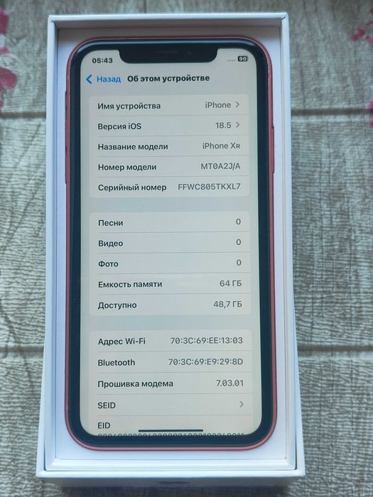 iPhone XR 64 Coral neverlock АКБ 88% идеальный айфон хр