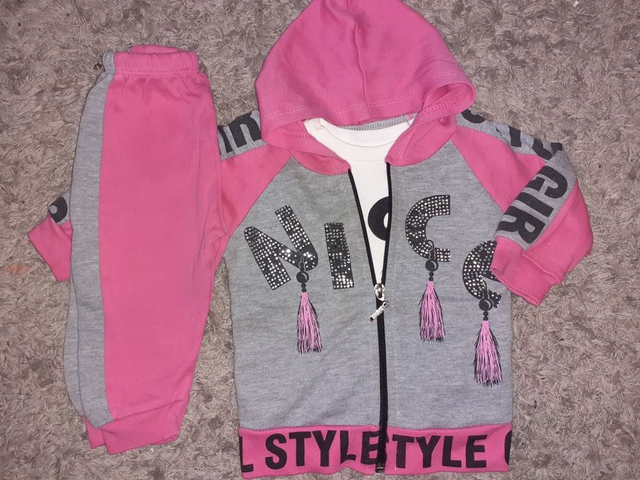 Dres bluza spodnie 3 częściowy  r 6- 9 m