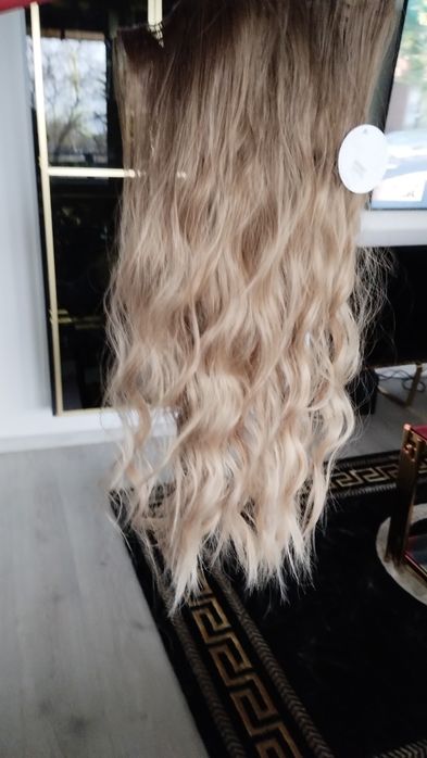 Włosy clip in ombre 1 gęsta taśma