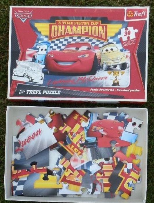 Dwustronne puzzle maxi Auta Cars