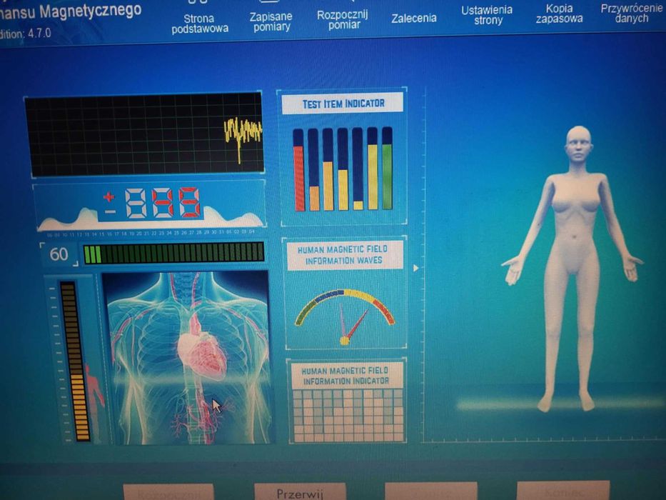 Biorezonans Quantum QRM zestaw + polska wersja językowa