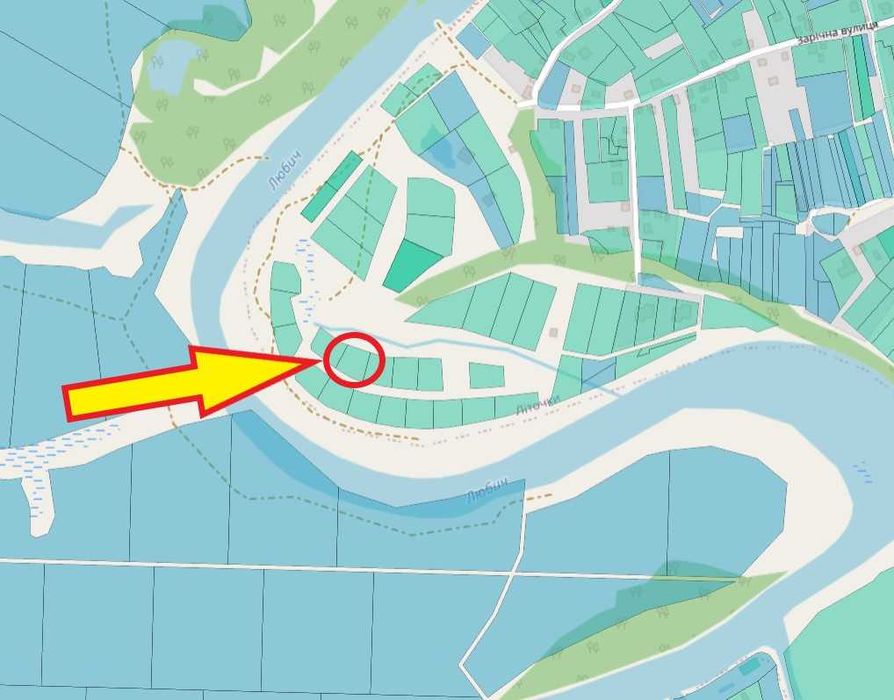 Участок 12 сот под жилую застройку, 2-я линия от р. Любич, с. Литочки