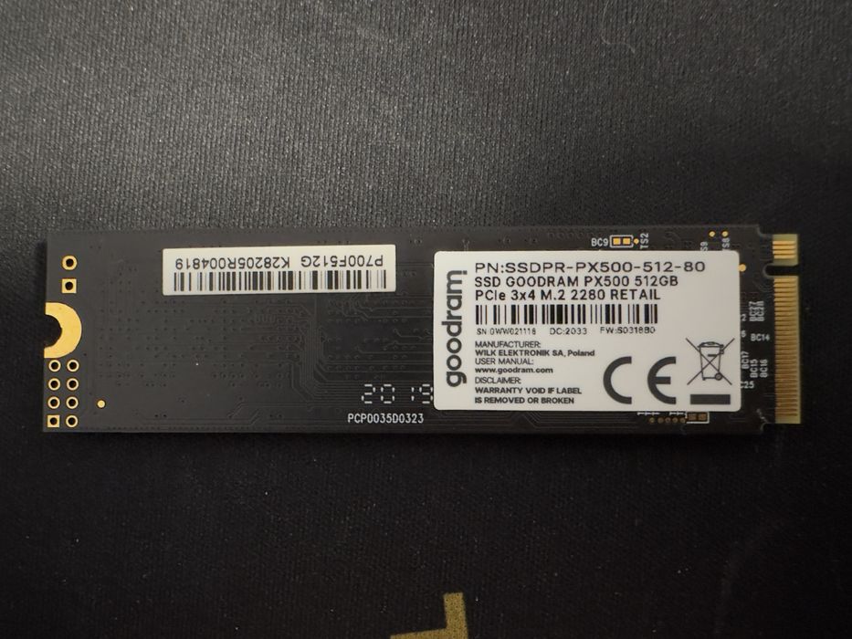 SSD M2 Goodram 512
