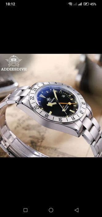 Оригінальний  новий кварцевий годинник Addiesdive