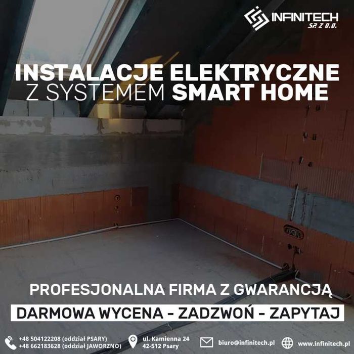 Elektryk, alarm, monitoring, pomiary, protokoły