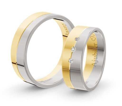 Obrączki ślubne złote 585 Ajubiler