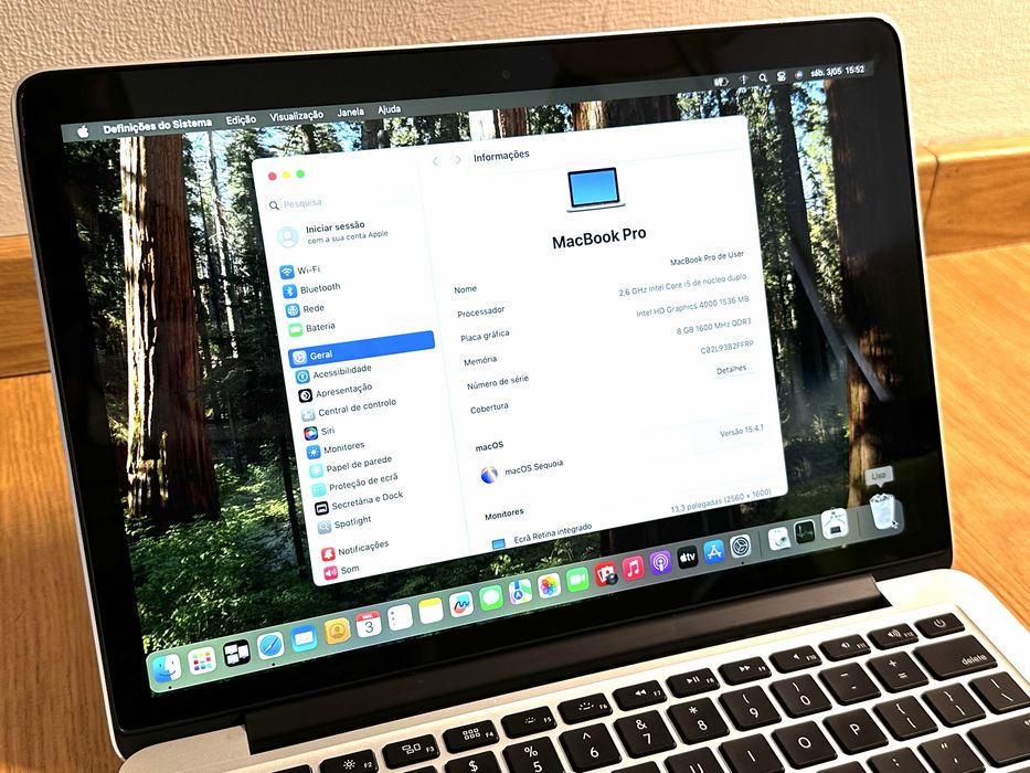 Macbook Pro - OS Sequoia  - Core i5, SSD 250GB, 8GB RAM