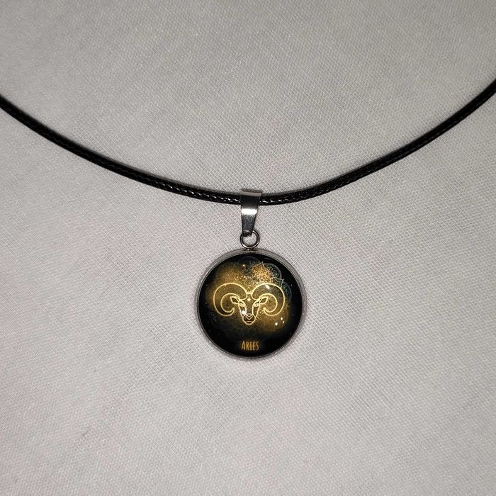 N138 Naszyjnik Baran Znak Zodiaku Handmade