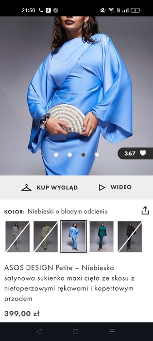 Nowa sukienka maxi weselna koktajlowa ASOS