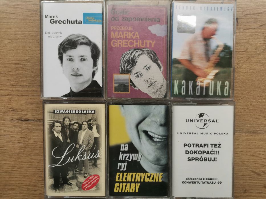 Zestaw 6 kaset: Grechuta, Elektryczne Gitary, Szwagierkolaska
