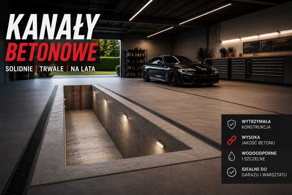 Kanał samochodowy betonowy Promocja Szybka Realizacja