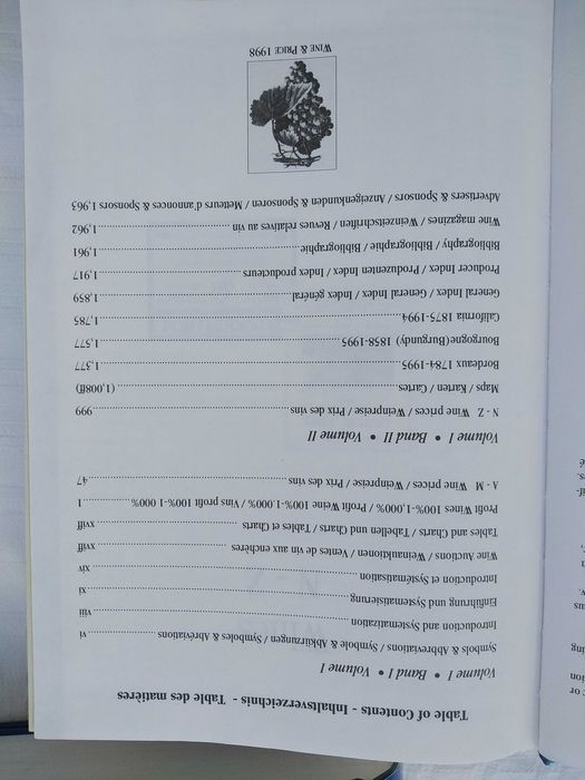 2 Volumes do Livro Wine & Price 1996