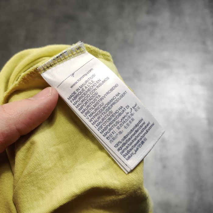 MĘSKA Koszulka Elegancka PREMIUM Letnia Limonka Żółta Tommy Hilfiger