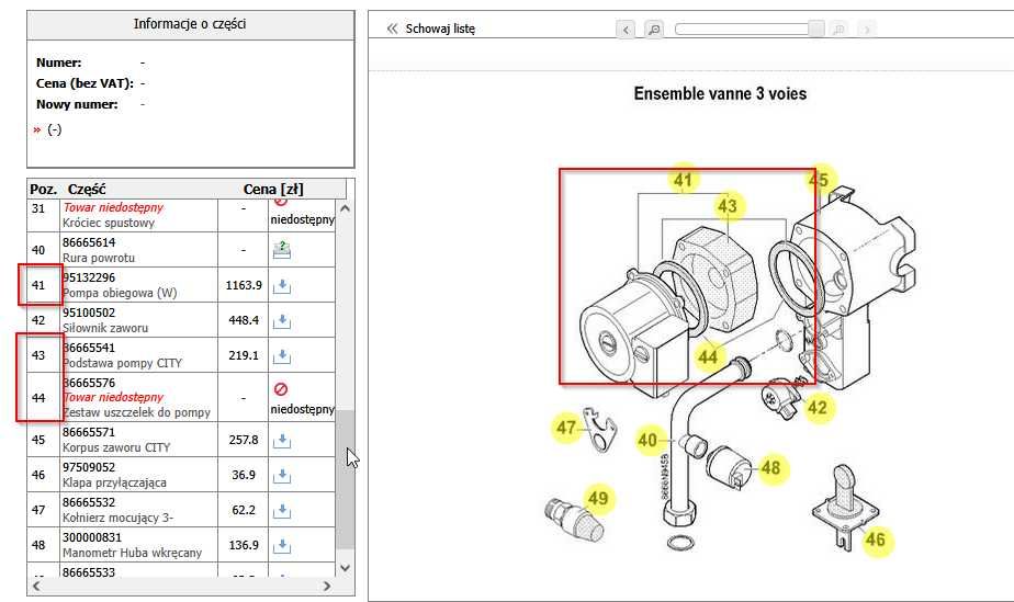 pompa obiegowa Grundfos 15-50 HB kotła De DIetrich CITY 1.24/II FF GN