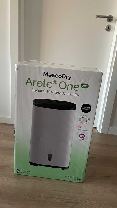 Meacodry Arete® One 20l Desumidificador Elimina Humidade E Bolor, Silencioso, Eficiente, Filtro Hepa, Baixo Consumo E Modo Nocturno.