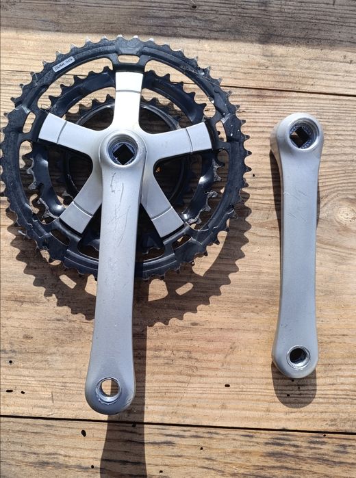 Grupo Shimano Vintage– pedaleira FC-CT20 + desviadores Altus / FD-CT20