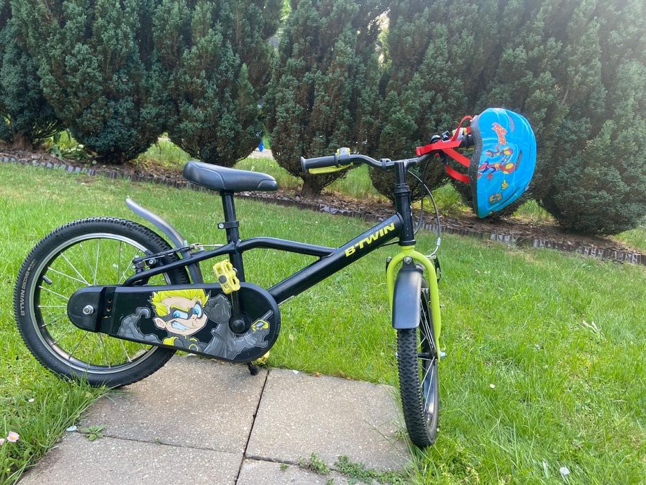 Rower dziecięcy btwin dark hero 500 Decathlon + kask gratis