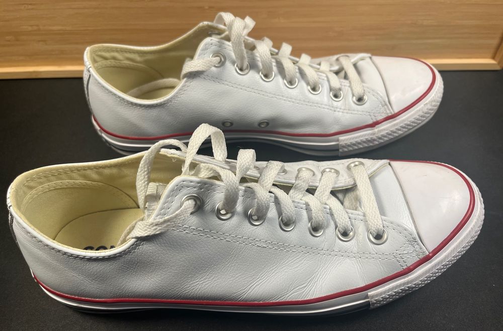 Buty Converse Chuck Taylor All Star Leather 132173C - białe - 42,5 EU