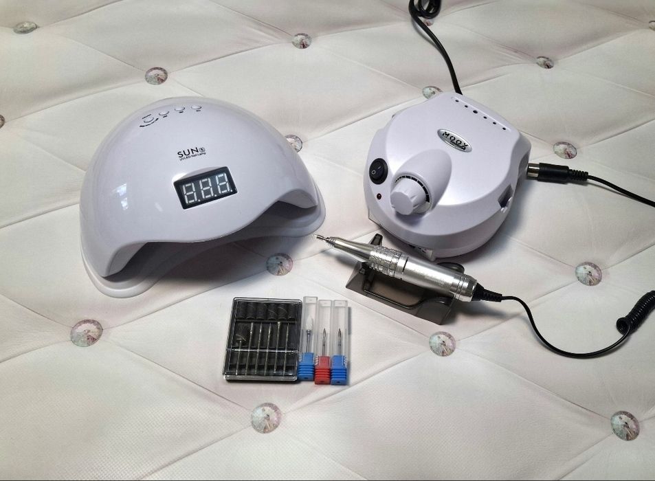 Акція‼️Набір для манікюру фрезер Moox 65w 45 000. та лампа Sun 5 48