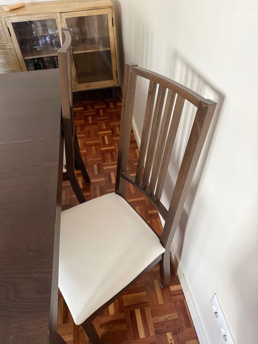 Mesa de jantar IKEA + 6 cadeiras