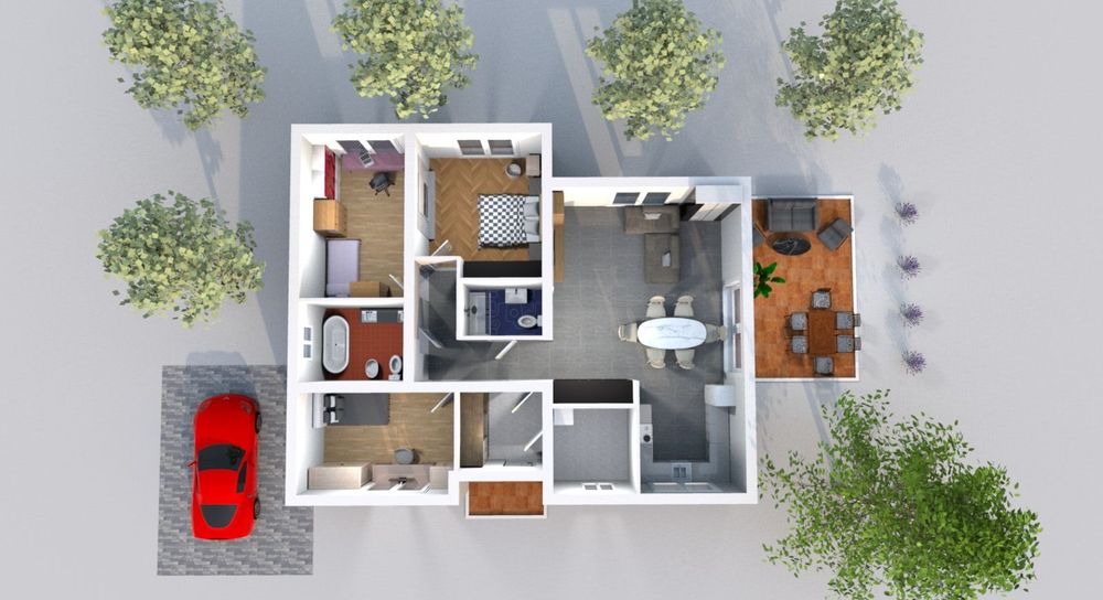 Будинок 144 м2 з терасою дах бетон газ с. Білогородка поруч Київ