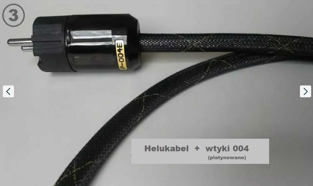 Kabel zasilający HELUKABEL 1,6m - wtyki 037/ Monosaudio/OEM/C7 ósemka