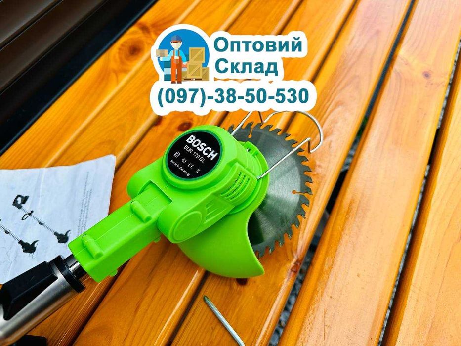 Електро Кущоріз BOSCH BUR179BL 36V-6A Аккумуляторный тример Косарка