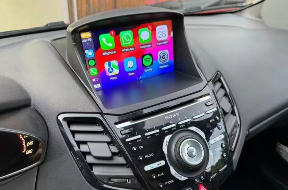 Rádio 2 DIN  Ford Fiesta (2008 a 2017) MK6 + 4+32GB + carplay