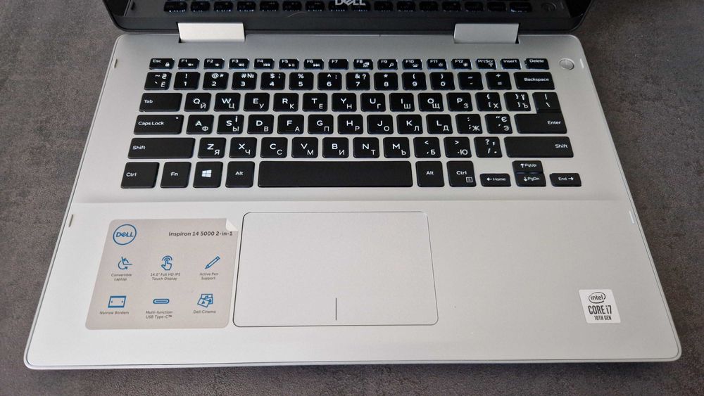 Ноутбук Dell Inspiron 5491 /i7-10510U/12/256/Трансформер