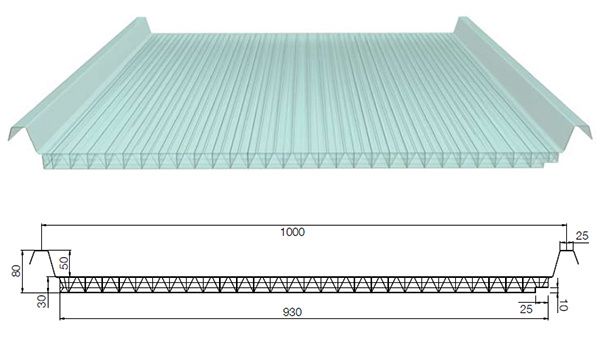 Świetlik dachowy Alfa Roof Premium 30mm/1000mm - Śrem