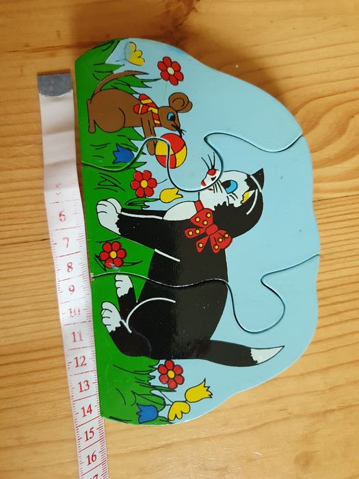 Układanka puzzle drewniane kot