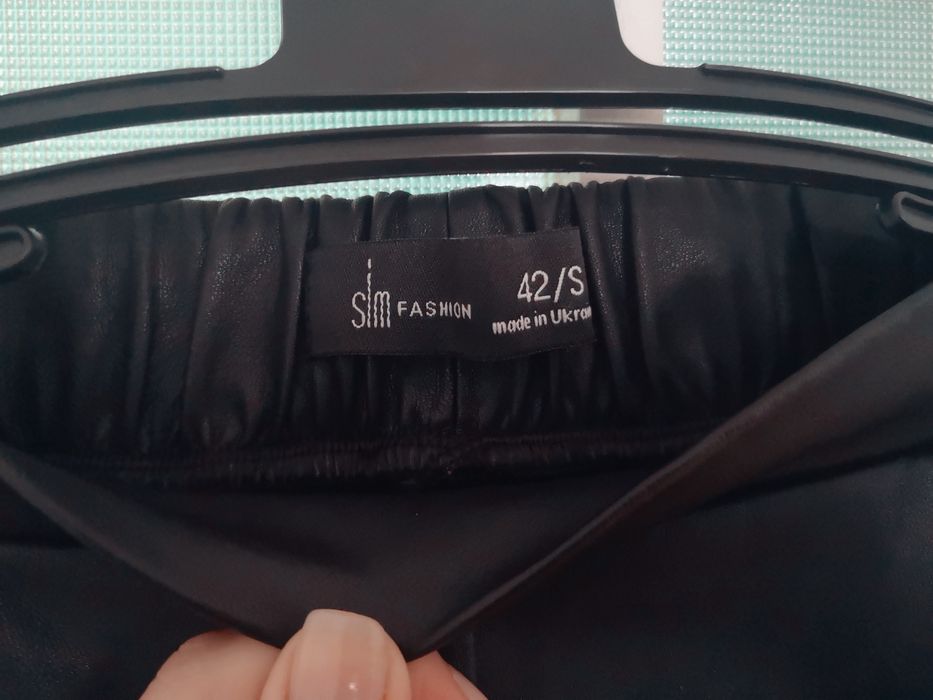 Штани з еко шкіри