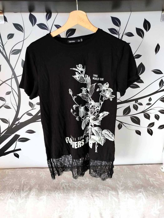 Koszulka długa z koronką