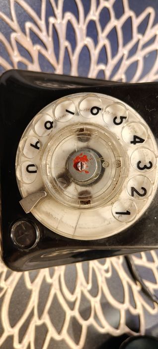 PRL telefon ebonitowy stary