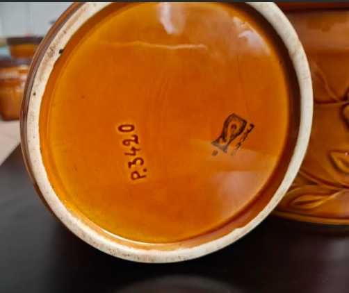 2 Potes para cozinha em faiança da SECLA