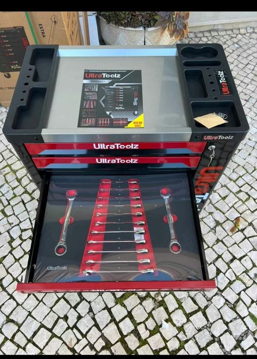 Carrinho  ultratoolz 7 gavetas 7 cheias com