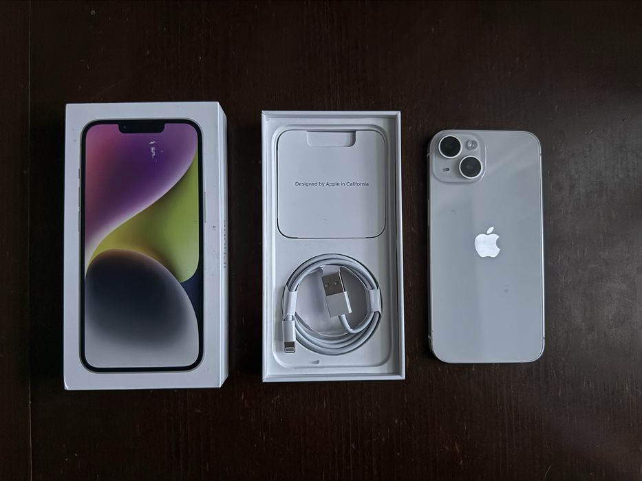 iPhone 14 | 100% kondycji baterii | Stan idealny | Starlight |Warszawa