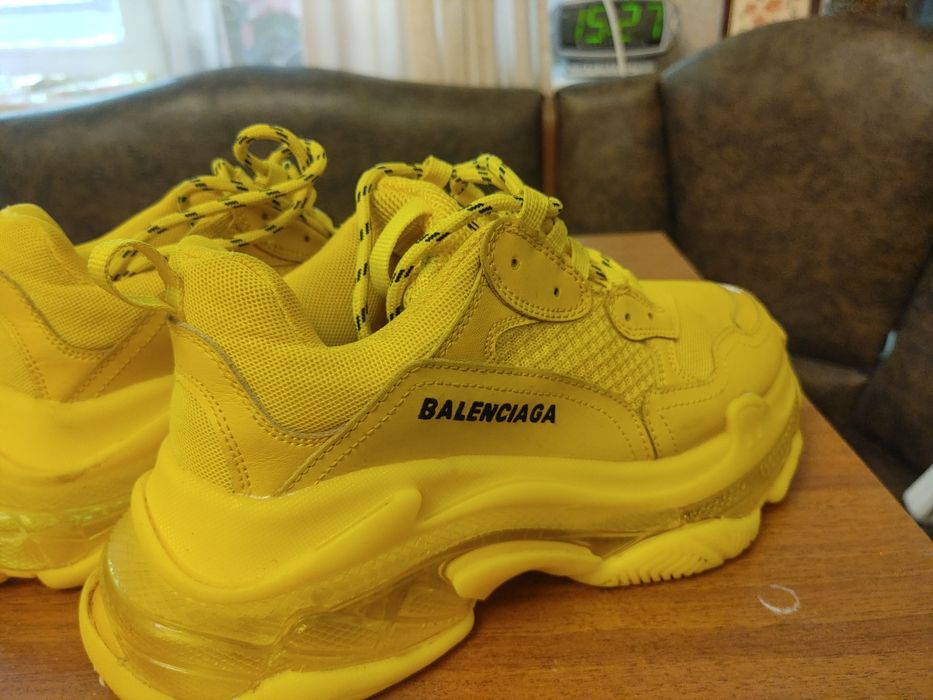 Кроссовки, кросівки balenciaga triple s yellow
