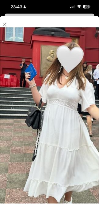 Елітна біла сукня