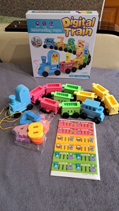 Розвиваюча іграшка- каталка " Потяг з цифрами"