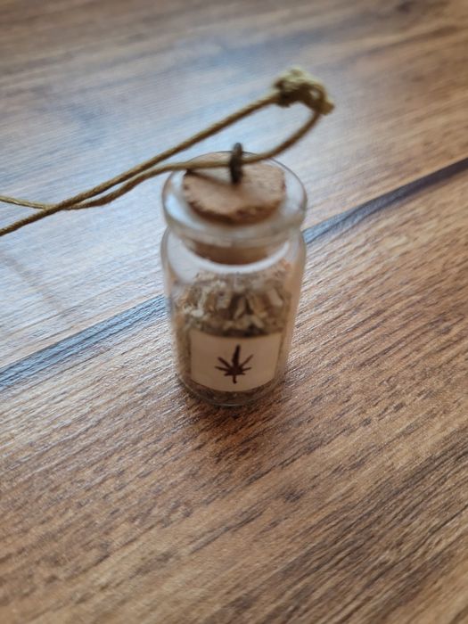 Naszyjnik handmade buteleczka zielarza