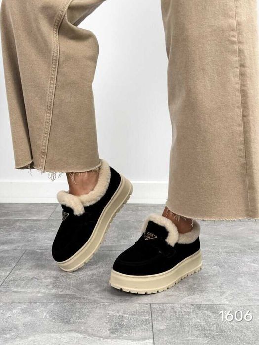 Трендові утеплені лофери, натуральна замша, зимние лоферы зима 36-41р