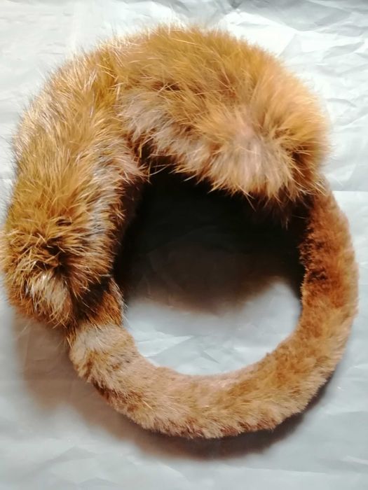 Наушники из меха кролика, меховые наушники, навушники з хутра