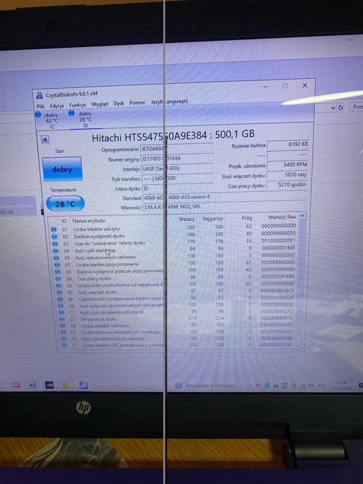 HDD HITACHI 500G (Data storage)