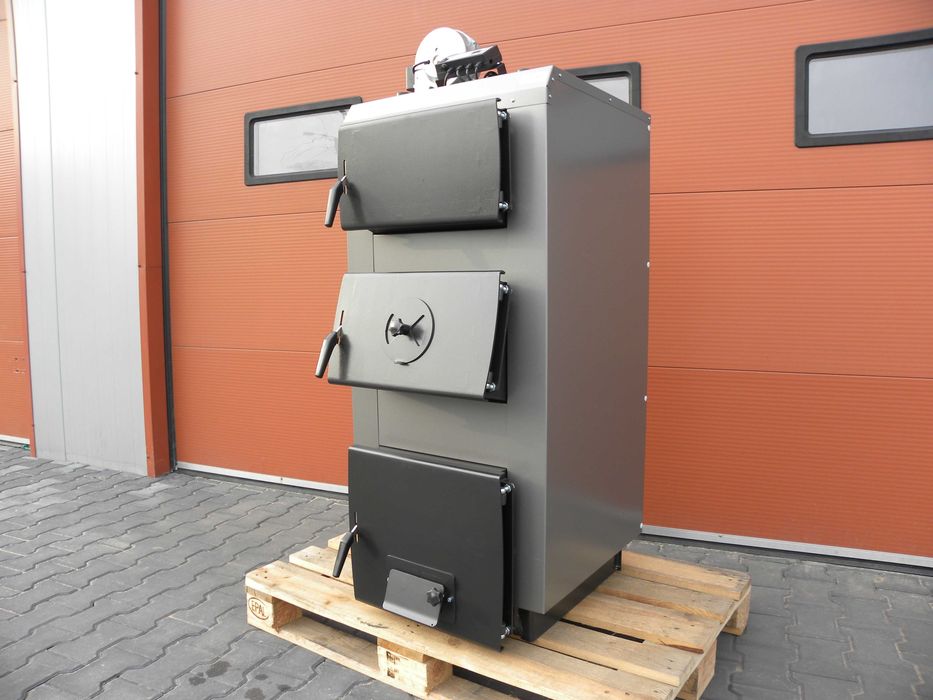 KOCIOŁ PIEC 23 kw drewno + węgiel, 4 kanały, DUŻY ZASYP, DOSTAWA 48H