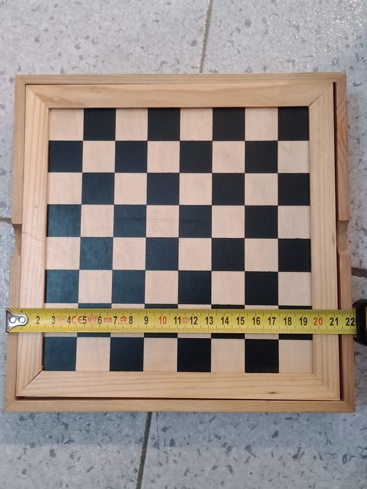 Tabuleiro de jogos 6 em 1 - Xadrez-Damas-Gamão-Mikado-Poker-Dominó