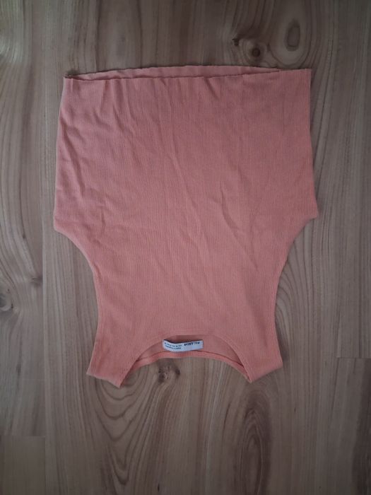 Łososiowy top Pull&Bear