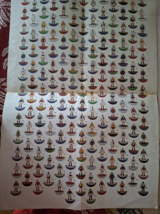 Subbuteo catalogo 1973 74 com todas equipas