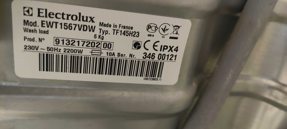 Pralka Elektrolux ,energooszczedna, uszkodzona